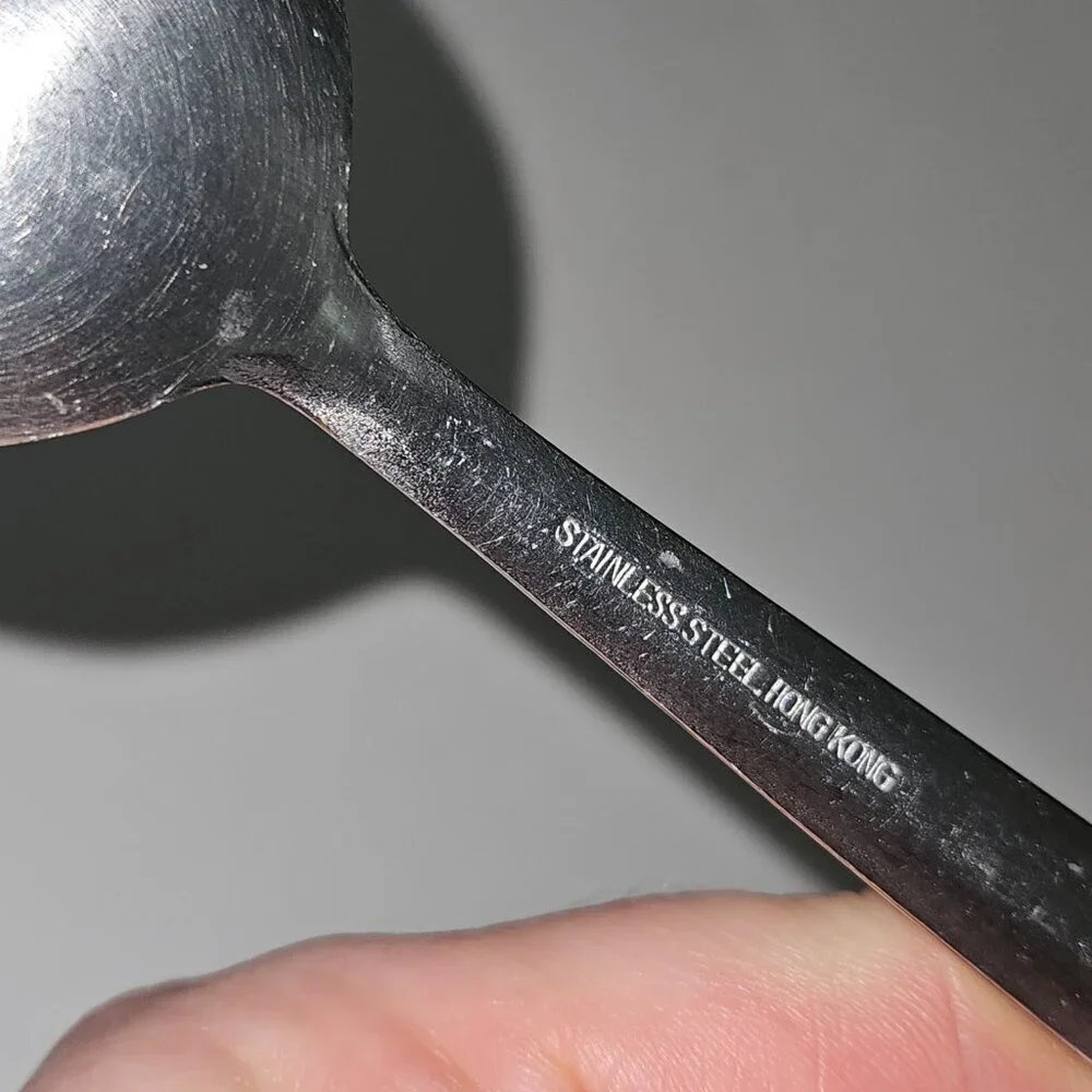 2 Stainless Steel Dessert ? Spoons Mixed Lot 7.25